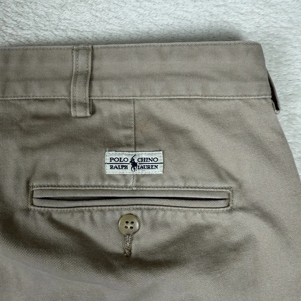 Polo Ralph Lauren Andrew Pants 42x32 Dbl‎ Pleated Chino Classic Fit Baggy Preppy